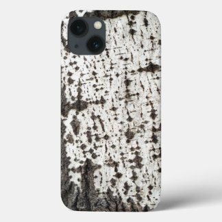 Weathered birch trunk iPhone 13 case