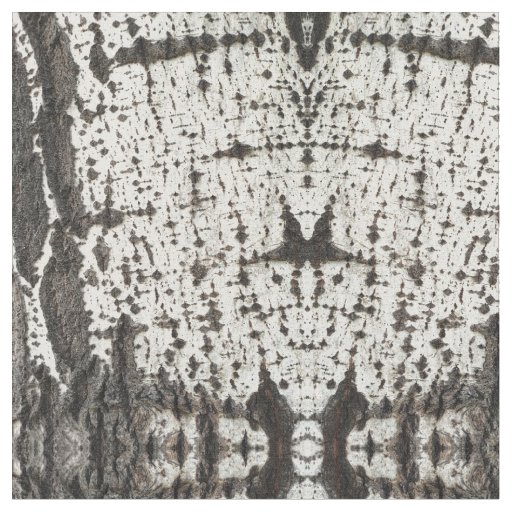 Weathered birch trunk fabric