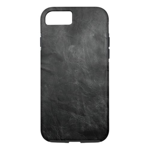 weathered black leather iPhone 87 case