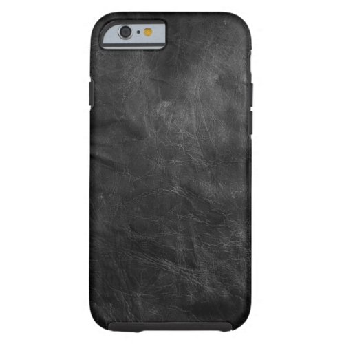 weathered black leather tough iPhone 6 case