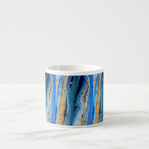weathered blue barn boards espresso cup