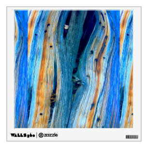 weathered blue barn boards wall sticker