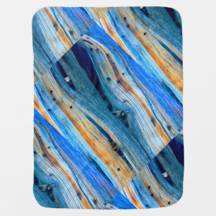 weathered blue board receiving blanket