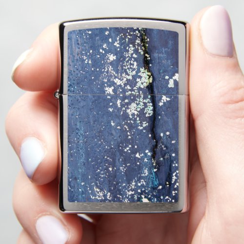 Weathered Blue Paint Abstract    Zippo Lighter