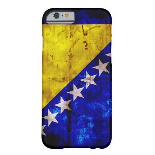 Weathered Bosnia Flag Barely There iPhone 6 Case