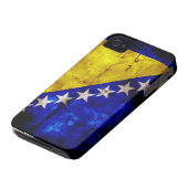 Weathered Bosnia Flag Case-Mate iPhone Case (Bottom)