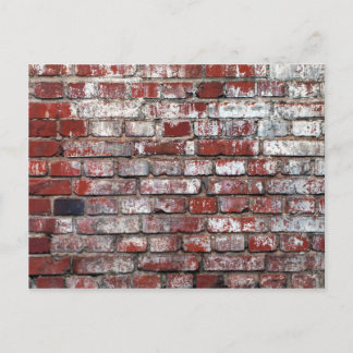 Weathered Brick Wall Pattern Postcard