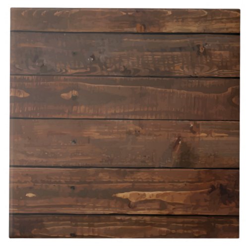 Weathered Brown Wood Wall Texture Ceramic Tile