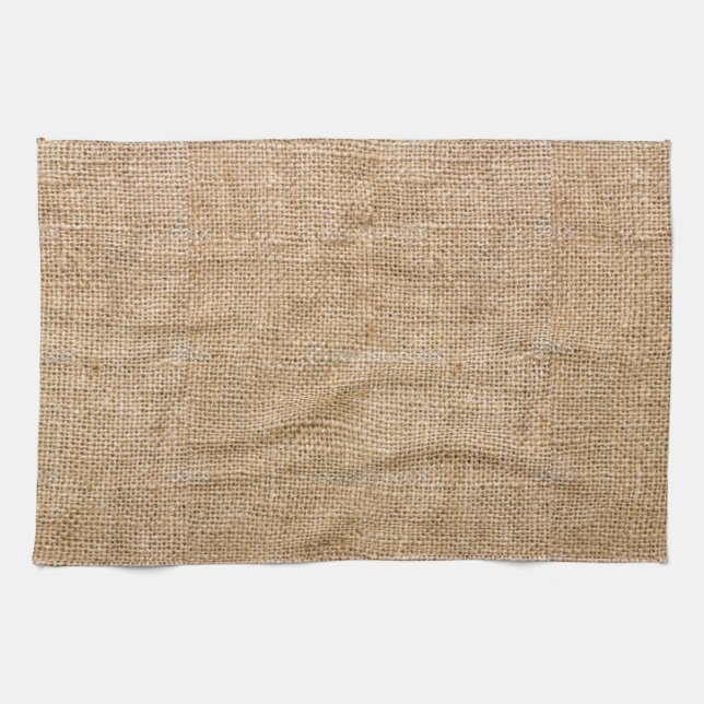 Weathered Burlap Kitchen Towel (Horizontal)