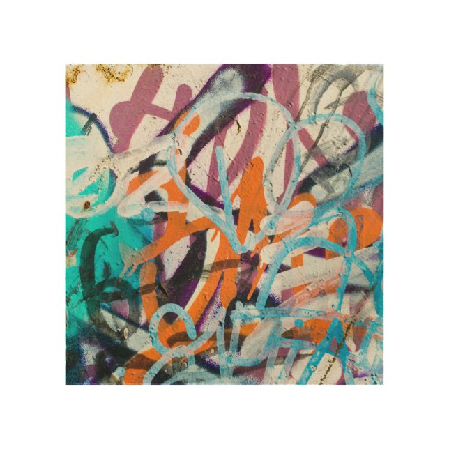 Weathered concrete wall, grungy texture. wood wall art (Front)