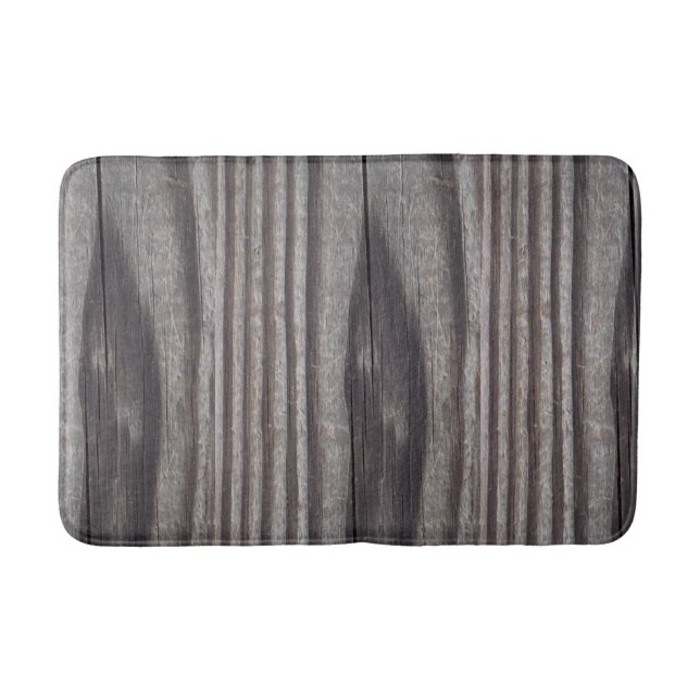 Weathered Country Wood Bathroom Mat (Front)