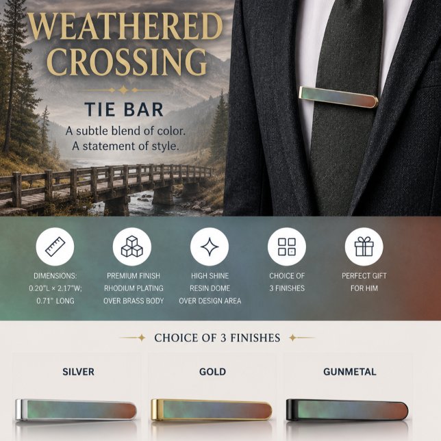 Weathered Crossing Gold Finish Tie Bar (Creator Uploaded)