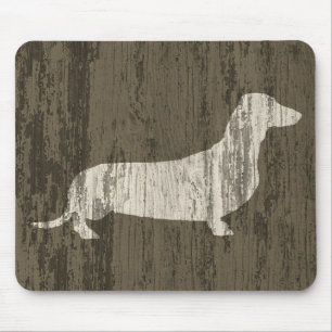 Weathered Dachshund Mouse Pad
