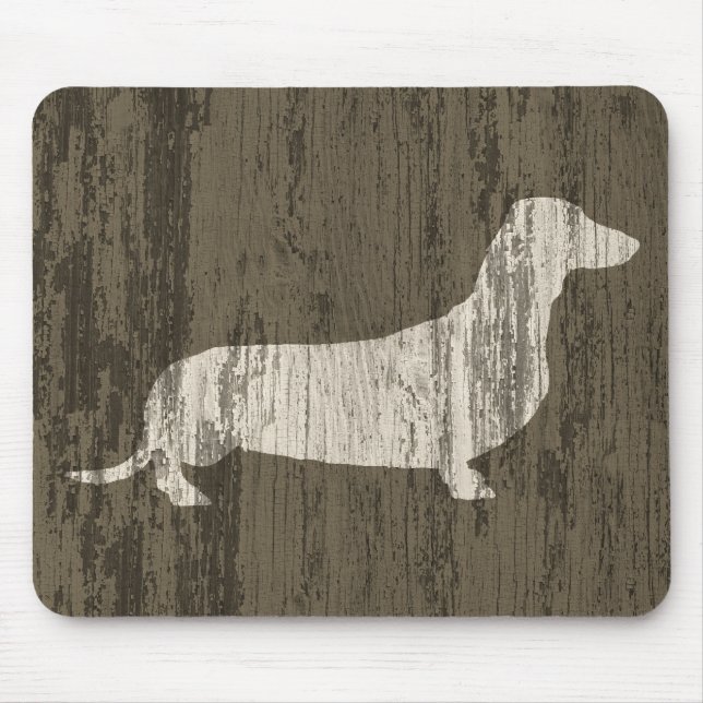 Weathered Dachshund Mouse Pad (Front)