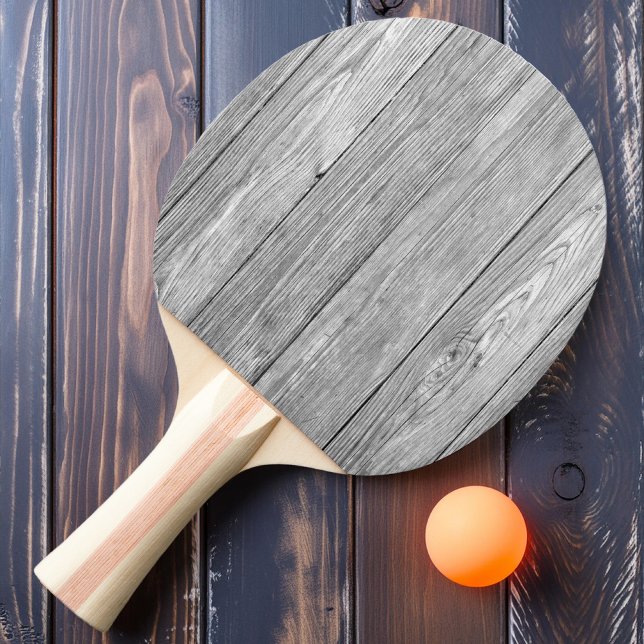 Weathered Dark Gray Wooden  Ping Pong Paddle (Creator Uploaded)