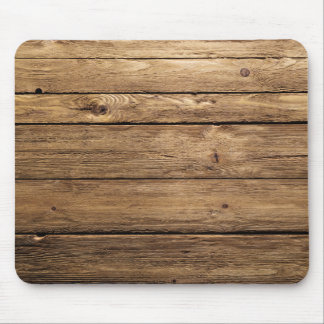 Weathered Dark Planks Mouse Pad