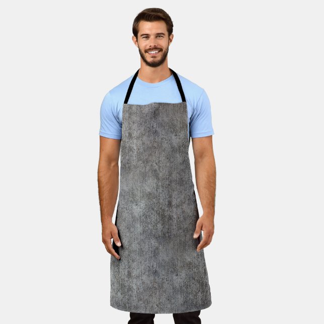 Weathered Grey Cement Sidewalk Apron (Worn)