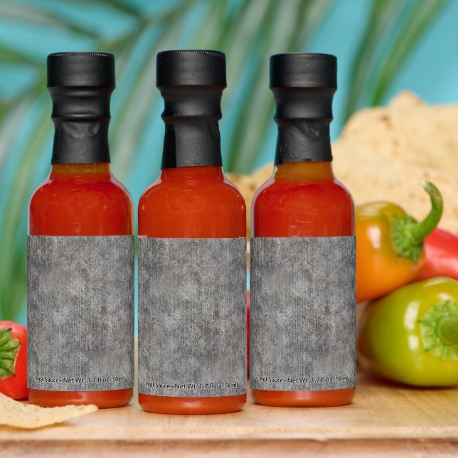 Weathered Grey Cement Sidewalk Hot Sauces (Multi)