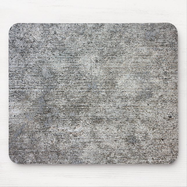 Weathered Grey Cement Sidewalk Mouse Pad (Front)