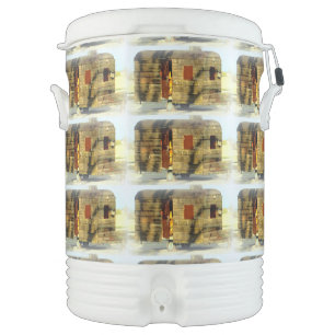 Weathered gypsy caravan Thunder_Cove Beverage Cooler