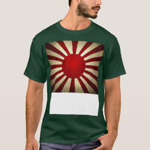 Weathered Imperial Japan Flag Rising Sun T-Shirt