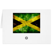 Weathered Jamaica Flag Cards (Back Horizontal)