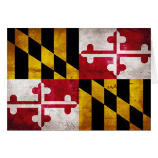 Weathered Maryland Flag Cards