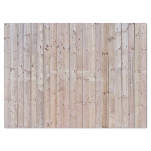 Weathered Narrow Wood Planks Tissue Paper