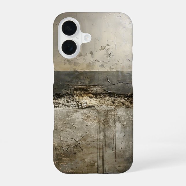 Weathered Neutral Layers iPhone Case (Back)