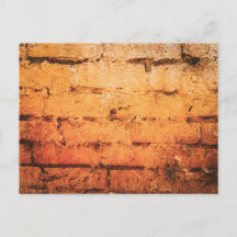 Weathered Orange Brick Wall