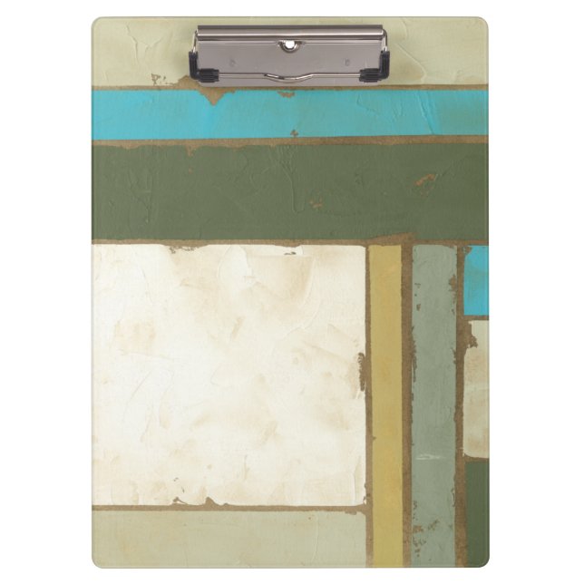 Weathered Panel Painting by Jennifer Goldberger Clipboard (Front)