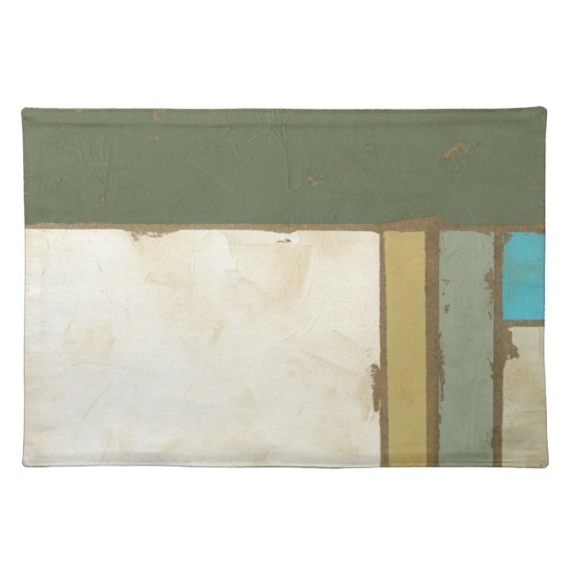 Weathered Panel Painting by Jennifer Goldberger Cloth Placemat (Front)