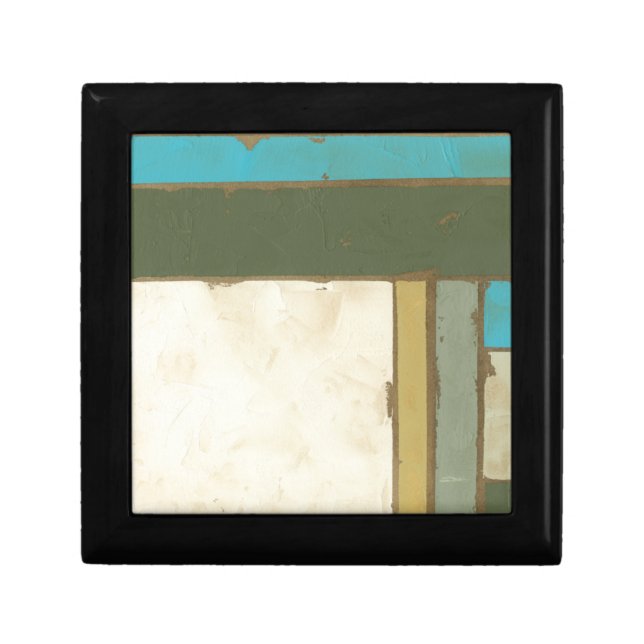 Weathered Panel Painting by Jennifer Goldberger Keepsake Box (Front)