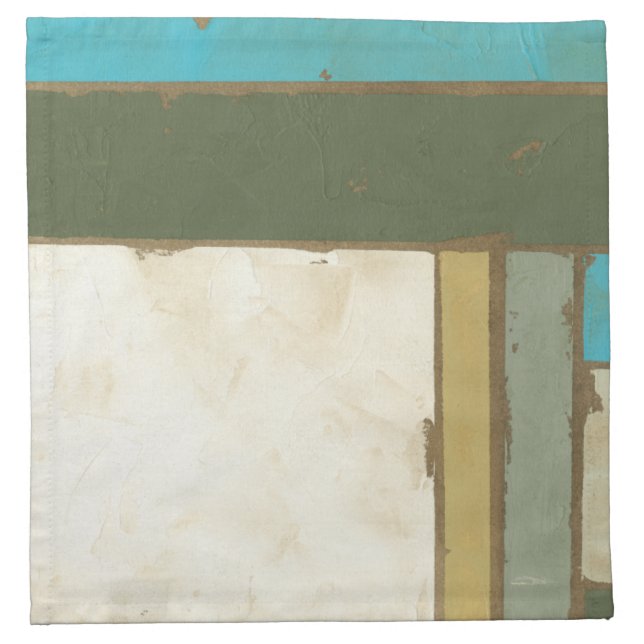 Weathered Panel Painting by Jennifer Goldberger Napkin (Front)