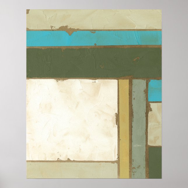 Weathered Panel Painting by Jennifer Goldberger Poster (Front)