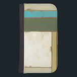 Weathered Panel Painting by Jennifer Goldberger Samsung S4 Wallet Case<br><div class="desc">The weathered quality of this Jennifer Goldberger painting gives it a contemporary feel,  like a pair of jeans with holes in them before you buy them. Put it up on your wall and enjoy the rustic beauty!</div>