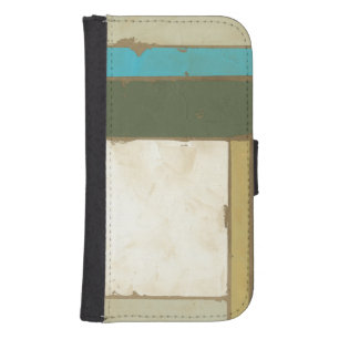 Weathered Panel Painting by Jennifer Goldberger Samsung S4 Wallet Case