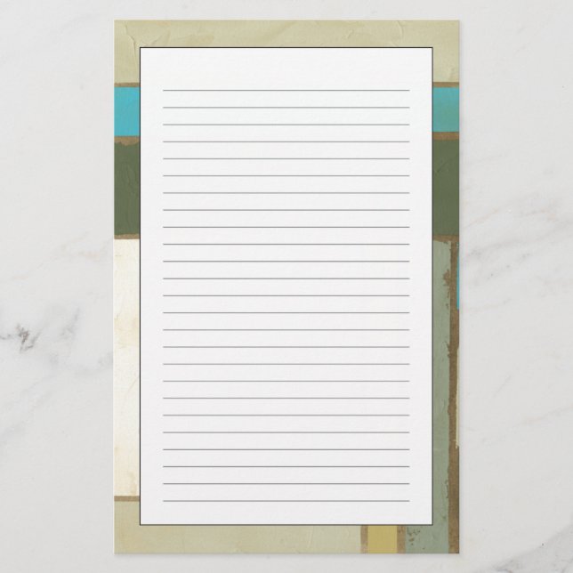 Weathered Panel Painting by Jennifer Goldberger Stationery (Front)