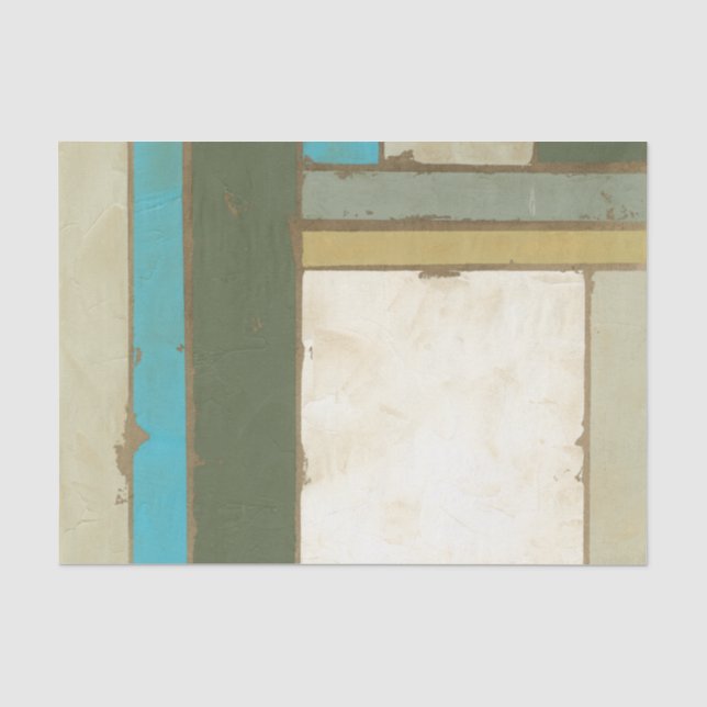 Weathered Panel Painting by Jennifer Goldberger Tissue Paper (Front)