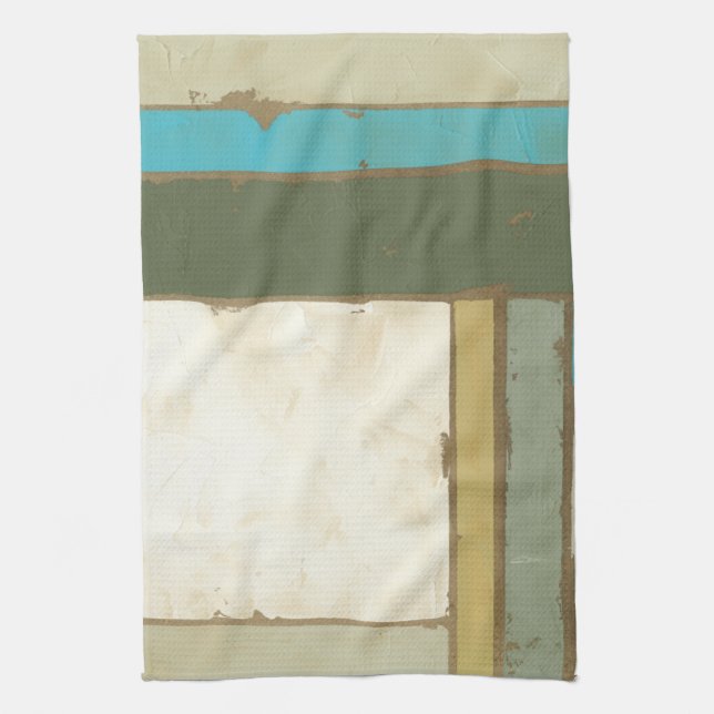 Weathered Panel Painting by Jennifer Goldberger Towel (Vertical)