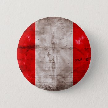 Weathered Peru Flag Pinback Button by FlagWare at Zazzle