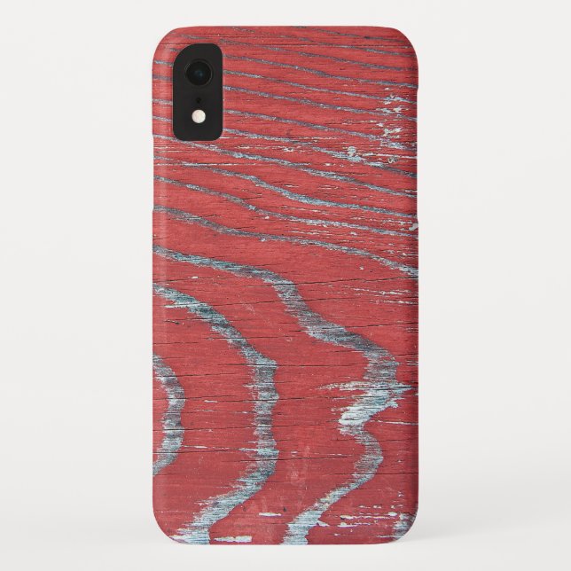 weathered red paint on wood Case-Mate iPhone case (Back)