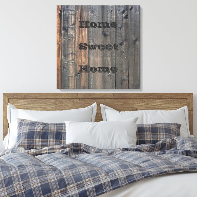 Weathered Redwood Fence Closeup Photo Image Print (Insitu(Bedroom))