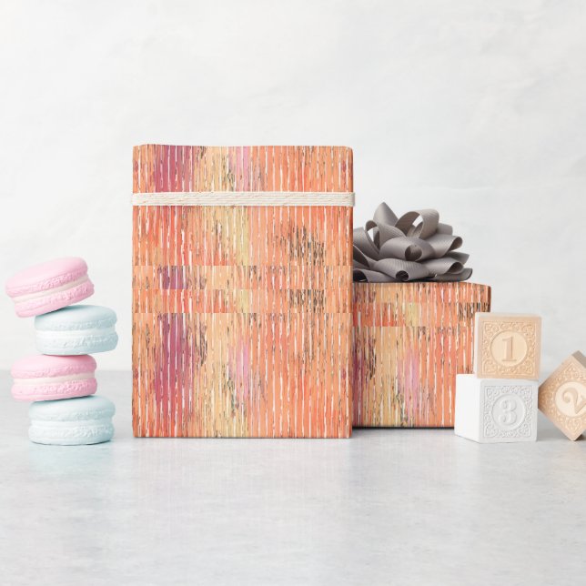 Weathered Reed Blind matte wrapping paper (Baby Shower)