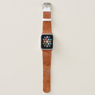 Weathered rusted metal: orange-red texture. apple watch band