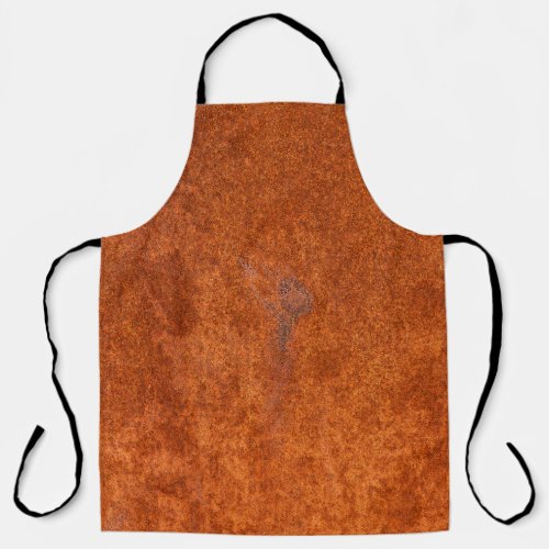Weathered rusted metal orange_red texture apron