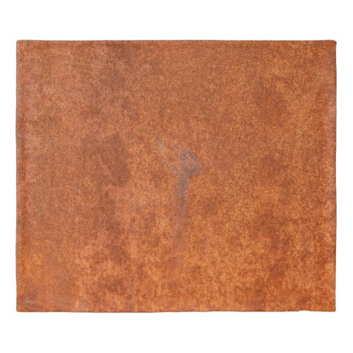 Weathered rusted metal orange_red texture duvet cover