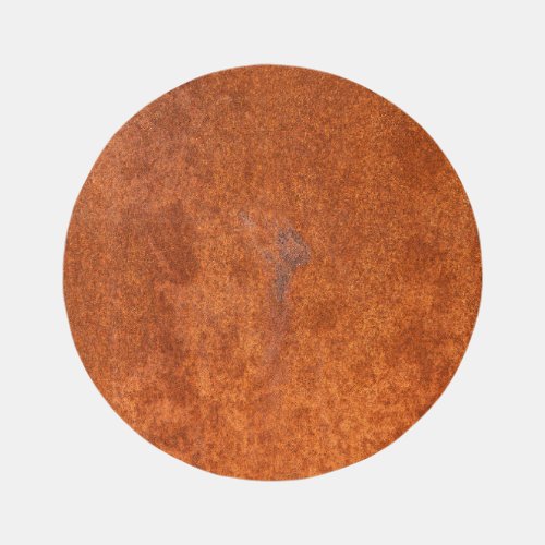 Weathered rusted metal orange_red texture rug