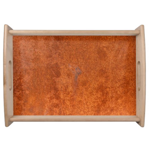 Weathered rusted metal orange_red texture serving tray