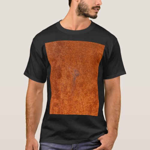 Weathered rusted metal orange_red texture T_Shirt